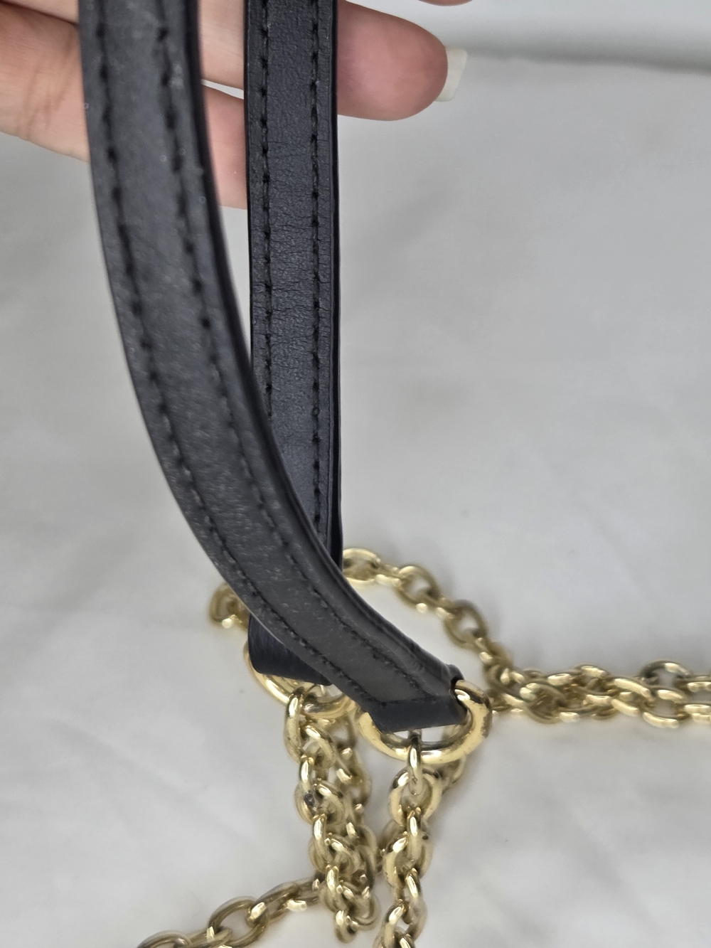 Zac Zac Posen Mini Eartha Black Leather Crossbody Bag with Gold Hardware - Picture 13 of 16